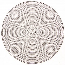 Rund matta - Brussels Weave (grå)