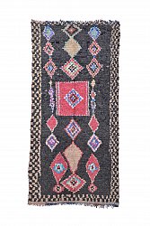 Marockansk Boucherouite-matta 270 x 125 cm