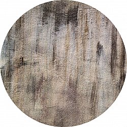 Rund matta - Polia (grå/brun)