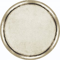 Rund matta - Arriate (beige/grå)