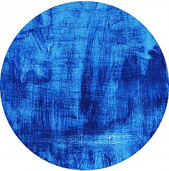 Rund matta - Campile (blå)