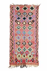Marockansk Boucherouite-matta 240 x 105 cm