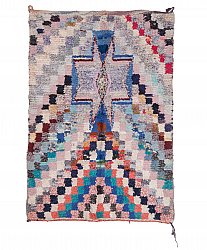 Marockansk Boucherouite-matta 200 x 135 cm