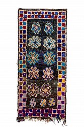 Marockansk Boucherouite-matta 280 x 125 cm