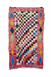 Marockansk Boucherouite-matta 240 x 140 cm