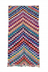 Marockansk Boucherouite-matta 245 x 125 cm