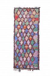 Marockansk Boucherouite-matta 245 x 100 cm