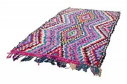 Marockansk Boucherouite-matta 270 x 145 cm
