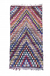 Marockansk Boucherouite-matta 270 x 135 cm