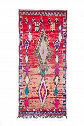 Marockansk Boucherouite-matta 330 x 150 cm