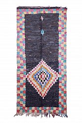 Marockansk Boucherouite-matta 295 x 140 cm