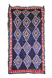 Marockansk Boucherouite-matta 265 x 140 cm