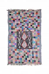 Marockansk Boucherouite-matta 215 x 135 cm