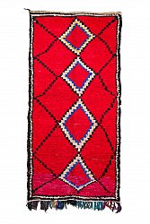 Marockansk Boucherouite-matta 305 x 145 cm