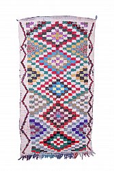 Marockansk Boucherouite-matta 265 x 145 cm