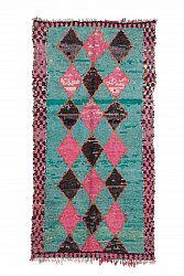 Marockansk Boucherouite-matta 280 x 125 cm