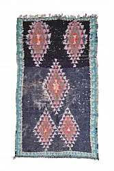 Marockansk Boucherouite-matta 245 x 135 cm