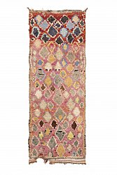 Marockansk Boucherouite-matta 255 x 100 cm