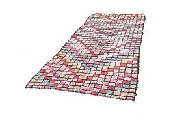 Marockansk Boucherouite-matta 275 x 125 cm