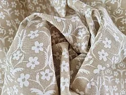 Gardiner - Bomullsgardin Sari (sand)