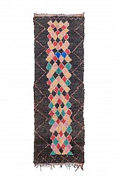 Marockansk Boucherouite-matta 260 x 85 cm
