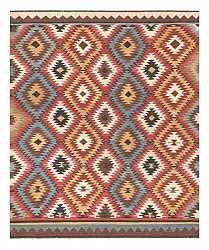 Orientalisk Matta - Hazara Kelim Hand Woven - 247 x 288 cm