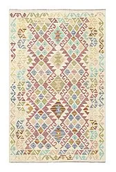 Orientalisk Matta - Vegi Kelim Hand Woven - 99 x 155 cm