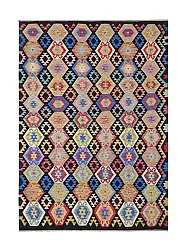 Orientalisk Matta - Vegi Kelim Hand Woven - 204 x 294 cm