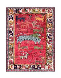 Orientalisk Matta - Tribal Hand Knotted - 148 x 199 cm