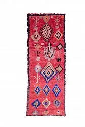 Marockansk Boucherouite-matta 240 x 90 cm