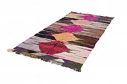 Marockansk Boucherouite-matta 130 x 275 cm