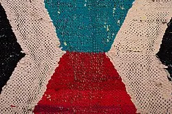 Marockansk Boucherouite-matta 145 x 265 cm