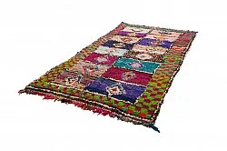 Marockansk Boucherouite-matta 145 x 305 cm