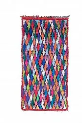 Marockansk Boucherouite-matta 230 x 115 cm
