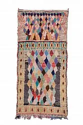 Marockansk Boucherouite-matta 255 x 115 cm