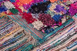 Marockansk Boucherouite-matta 250 x 130 cm