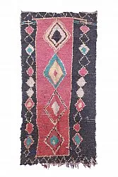 Marockansk Boucherouite-matta 275 x 135 cm