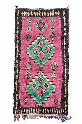 Marockansk Boucherouite-matta 260 x 140 cm