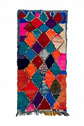 Marockansk Boucherouite-matta 225 x 110 cm