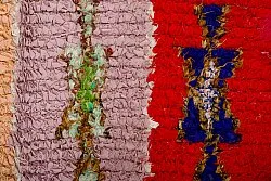 Marockansk Boucherouite-matta 360 x 130 cm