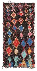 Marockansk Boucherouite-matta 260 x 125 cm