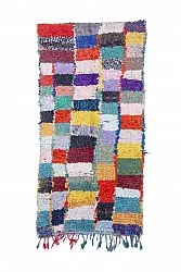 Marockansk Boucherouite-matta 250 x 120 cm