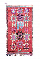 Marockansk Boucherouite-matta 280 x 150 cm