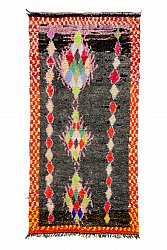 Marockansk Boucherouite-matta 260 x 125 cm