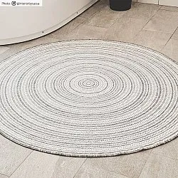 Rund matta - Brussels Weave (grå)