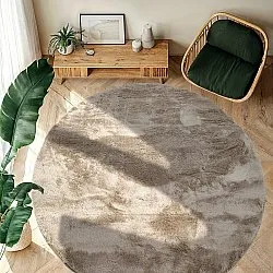 Runda mattor - Aranga Super Soft Fur (brun)