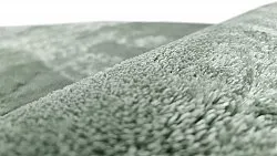 Runda mattor - Aranga Super Soft Fur (grön)
