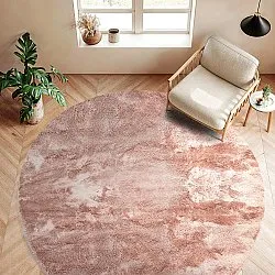 Runda mattor - Aranga Super Soft Fur (rosa)
