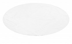 Runda mattor - Aranga Super Soft Fur (vit)