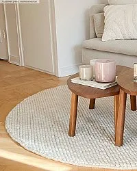 Rund matta - Avafors Wool Bubble (beige)